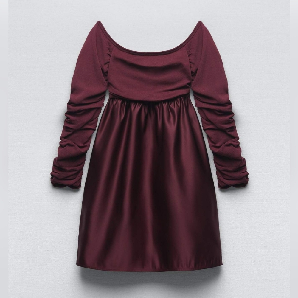 Elegant Burgundy Dress